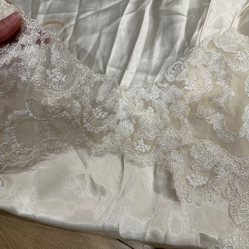 Vintage jonquil petite 80s 90s one of a kind! Elegant beige lace‎ lingerie - Picture 8 of 15